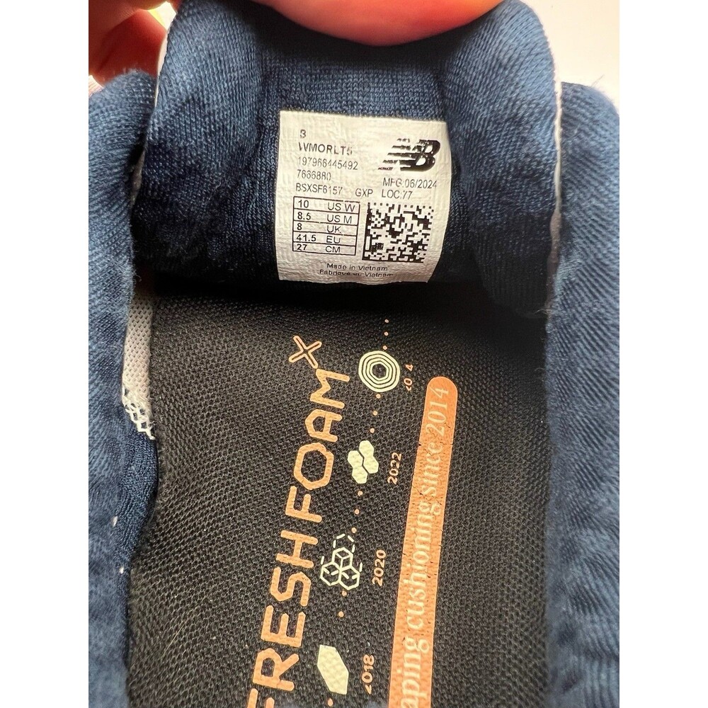 New Balance Athletic Shoes - White, Orange,  Navy - Picture 8 of 10